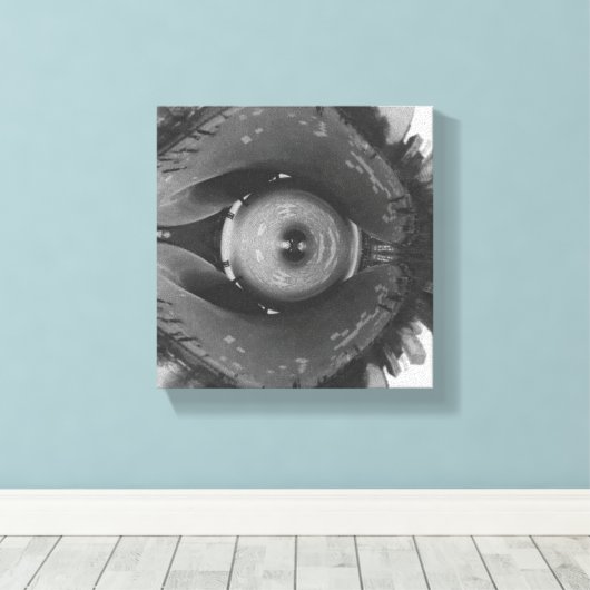 Scrunched Chicago Eye Canvas Afdruk (Insitu (Houten vloer))