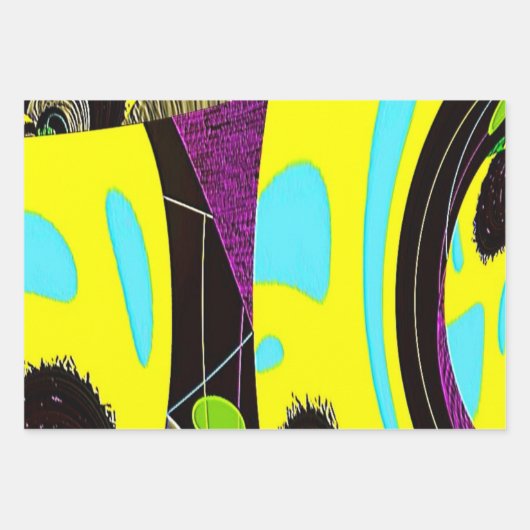 "Scrunchies" inpakpapier Flat Sheet Set van 3 (Voorkant 3)