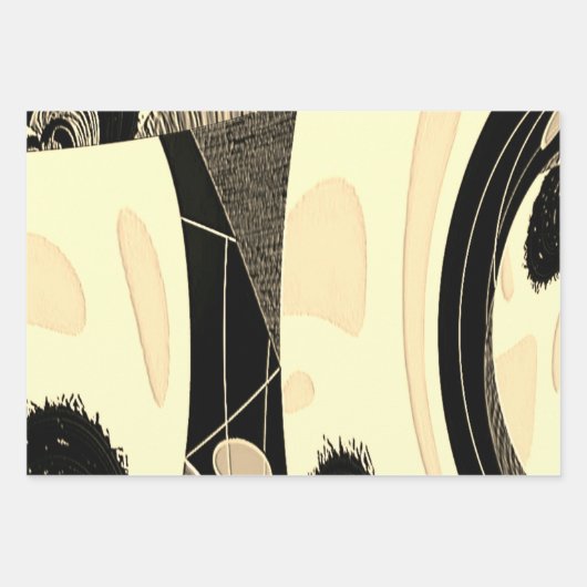 "Scrunchies" inpakpapier Flat Sheet Set van 3 (Voorkant 2)