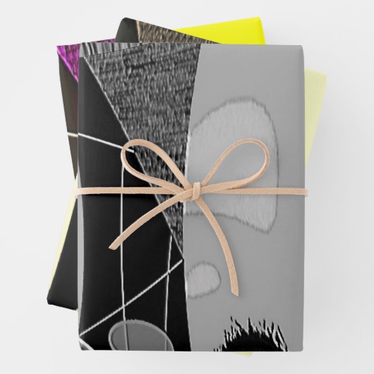 "Scrunchies" inpakpapier Flat Sheet Set van 3 Vel (In situ)