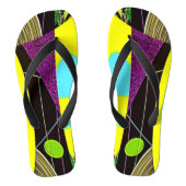 "Scrunchies" Paar van (volwassen) Teenslippers (Voetbed)