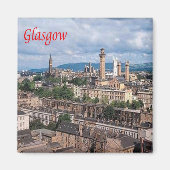 SCT003 GLASGOW, Schotland, Fridge Magnet (Voorkant)
