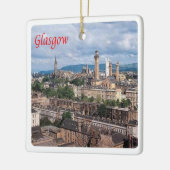 SCT003 GLASGOW, Schotland, Keramisch Ornament (Links)