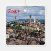 SCT003 GLASGOW, Schotland, Keramisch Ornament (Achterkant)