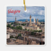 SCT003 GLASGOW, Schotland, Keramisch Ornament (Voorkant)