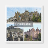 SCT006 EDINBURGH, Schotland, Fridge Magnet (Voorkant)