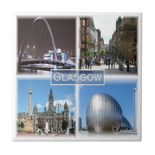 SCT009 GLASGOW, Schotland, Tegeltje (Voorkant)