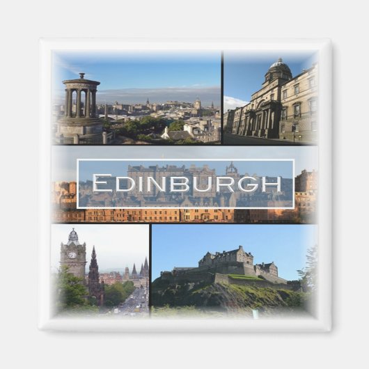 SCT010 EDINBURGH, Schotland, Fridge Magneet (Voorkant)