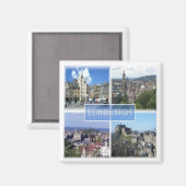 SCT011 EDINBURGH, Schotland, Fridge Magneet (Voorkant / Achterkant)