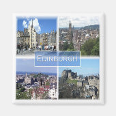 SCT011 EDINBURGH, Schotland, Fridge Magneet (Voorkant)