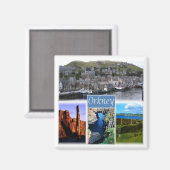 SCT013 ORKNEYS The Orkney Islands Scotland, Fridge Magneet (Voorkant / Achterkant)