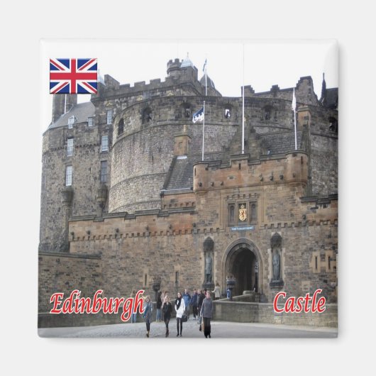 SCT020 EDINBURGH CASTLE, Schotland, Fridge Magneet (Voorkant)