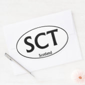 SCT Schotland Ovale Bumpersticker Ovale Sticker (Envelop)