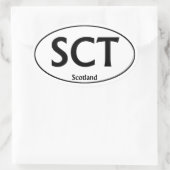 SCT Schotland Ovale Bumpersticker Ovale Sticker (Tas)