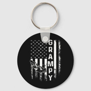 Scu Diving Opa Amerikaanse Vlag Vintage Kerstmis Sleutelhanger