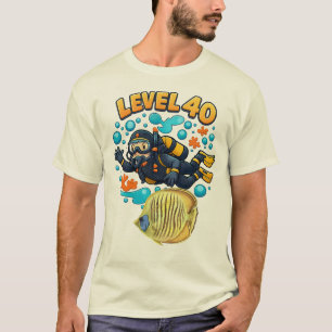 Scuba 40e verjaardag onderwater verjaardag t-shirt