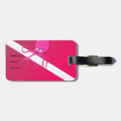 SCUBA BEACH FLAG, TROPISCHE DIVERS VLAG BAGAGELABEL (Achterkant horizontaal)