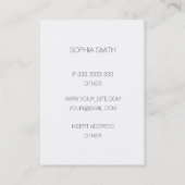 Scuba Blue-ontwerp - jouw naam invoeren Visitekaartje (Achterkant)