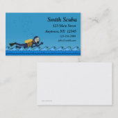 Scuba Blue Waves Visitekaartje (Voorkant / Achterkant)