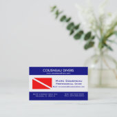 Scuba Business - Persoonlijke kaart 1 Visitekaartje (Staand voorkant)