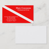 Scuba Business - Persoonlijke kaart Visitekaartje (Voorkant / Achterkant)