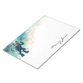 Scuba Cat Diving Blue Wet Suit Notitieblok (Schuin)