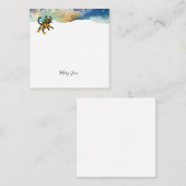 Scuba Cat Diving Blue Wet Suit Notitiekaartje (Voorkant / Achterkant)