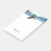 Scuba Cat Diving Blue Wet Suit Post-it® Notes (Schuin)