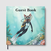 Scuba Cat Diving Under the Sea  Gastenboek (Voorkant)