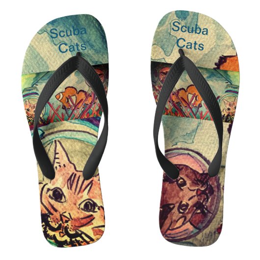 Scuba Cats teenslippers (Voetbed)