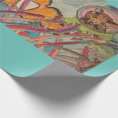 Scuba Cats Waterverf Cadeaupapier (Hoek)