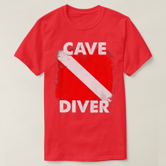 SCUBA cave Diver Instructors Divemasters Diving T-shirt (Design voorkant)