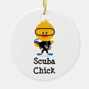 Scuba Chick Ornament