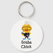 Scuba Chick Sleutelhanger (Voorkant)