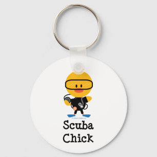 Scuba Chick Sleutelhanger
