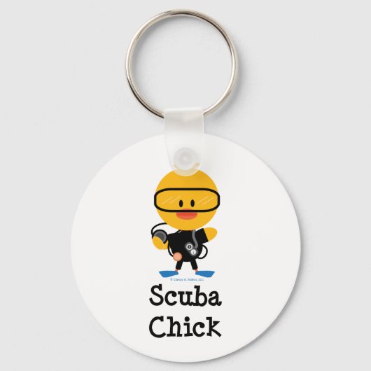 Scuba Chick Sleutelhanger (Voorkant)