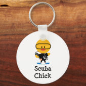 Scuba Chick Sleutelhanger (Voorkant)
