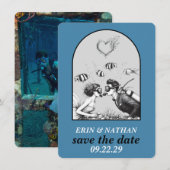 Scuba Couple Save the Date (Voorkant / Achterkant)