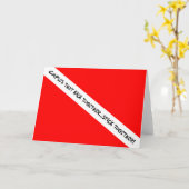 Scuba Couples Kick Samen Stick Samen Kaart (Gele Bloem)