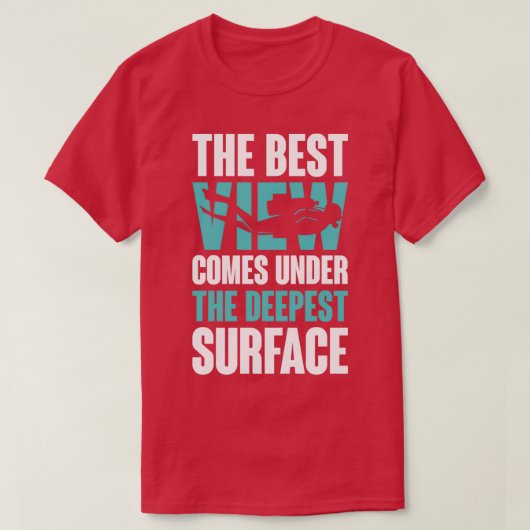 scuba die duiken geeft schamele cadeaus voor scuba t-shirt (Design voorkant)