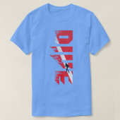 Scuba die duiker onder de vlag van Scuba duiker sc T-shirt (Design voorkant)