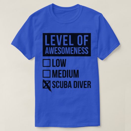 Scuba die funeste scuba-duiken t-shirt (Design voorkant)
