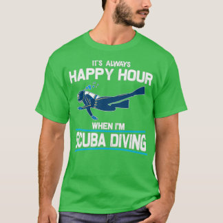 Scuba die Happy Hour duiken T-shirt