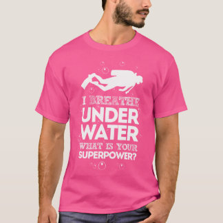 Scuba die onder water duiken t-shirt