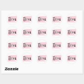 SCUBA Diva Ronde Sticker (Vel)