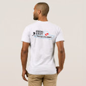 Scuba Dive Abandon Ship not Live Aboard T-Shirt (Achterkant volledig)