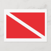 SCUBA Dive Flag Briefkaart (Voorkant)