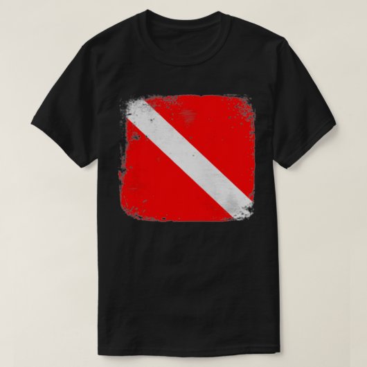 SCUBA Dive Flag Divemasters Instructors Rescue Div T-shirt (Design voorkant)