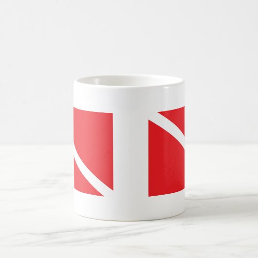 SCUBA Dive Flag Koffiemok (Center)