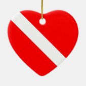 Scuba Dive Flag Ornament (Achterkant)